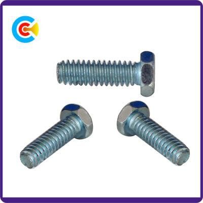 DIN/ANSI/BS/JIS Carbon-Steel/Stainless-Steel Hexagon Flange Machinery Industrial Fasteners Screws for Bridge