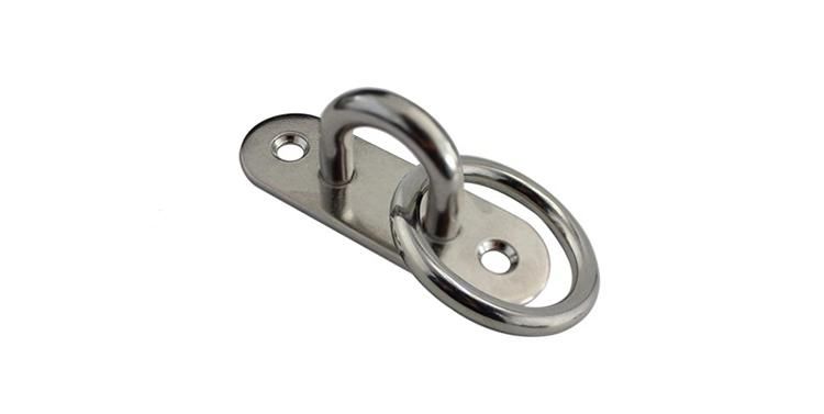 Hot Sale Stainless Steel Oval Pad Eye Plate with Ring for Riggings