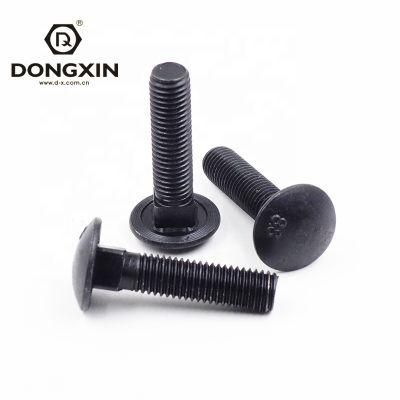 Black Oxide Carriage Bolt Round Head Square Neck Bolts DIN603 Standard Bolts