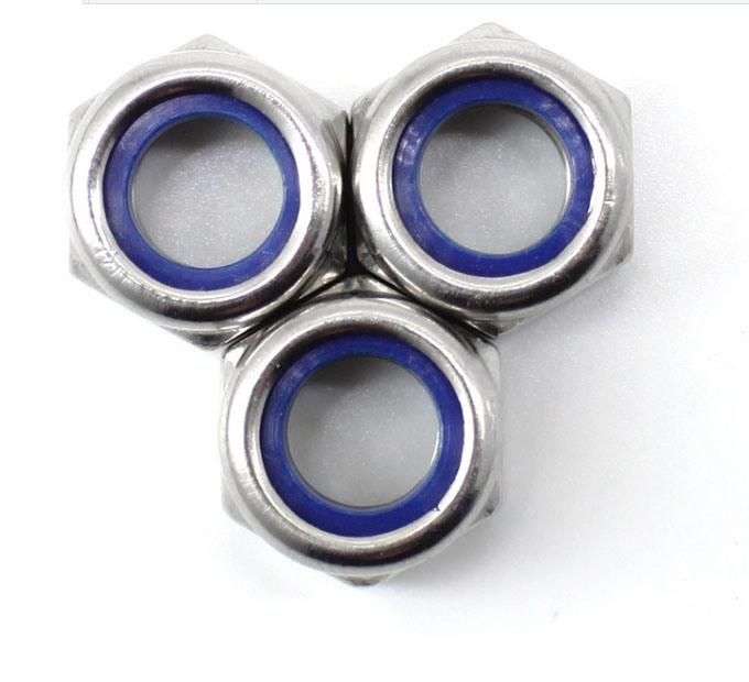 DIN982 Nylon Insert Lock Nut Hex Lock Nut Carbon Steel Zinc Plated Galvanized