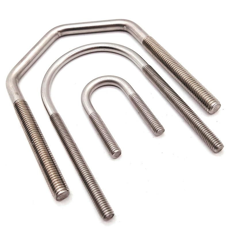 China Manufacturer M10 M12 M16 Carbon Stainless Steel HDG Square U Type Bolt Clamp