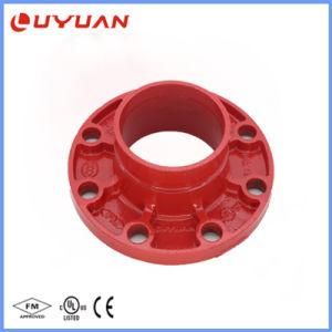 Ductile Iron Grooved Pipe Fitting Grooved Flange Adapter for Fire Protection System