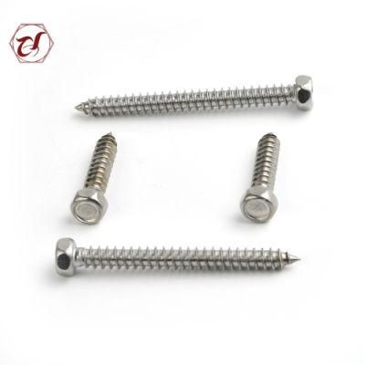 A2 Stainless Steel Screw DIN 7976 Hex Head Tapping Wood Screw