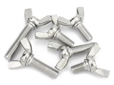 304 Stainless Steel Butterfly Screw Ingot Hand Screw Butterfly Horn DIN 316 Bolt M3 M4 M5 M6 M8 M10 M12 Fasteners