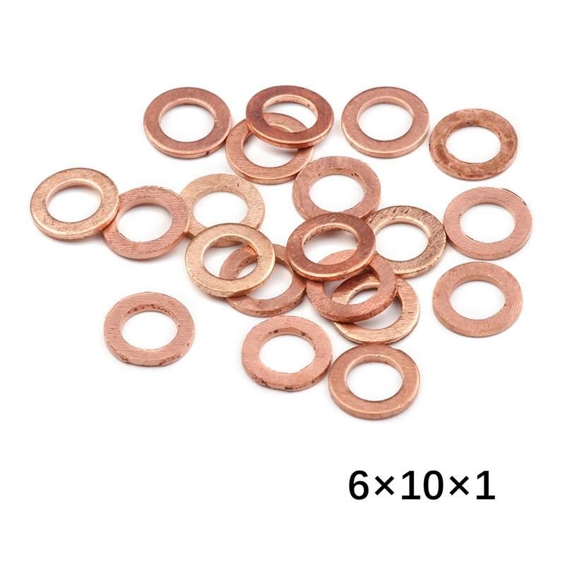 10*14*1mm Copper Washer Flat Ring Gasket Sump Plug Oil Seal Fittings