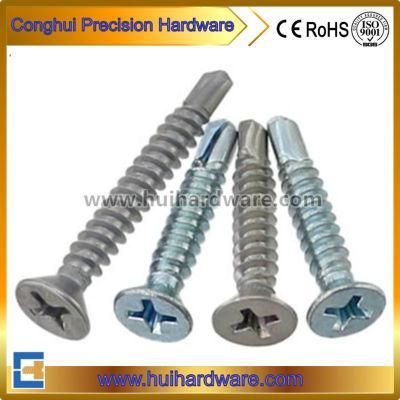 304/316/410 Stainless Steel Philips Flat Head Self Drilling Tek Screw