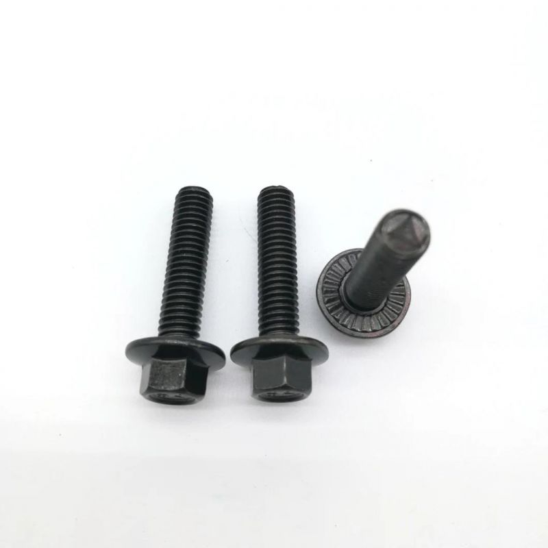 Hex Head Flange Bolt Flange Screw with Serrated