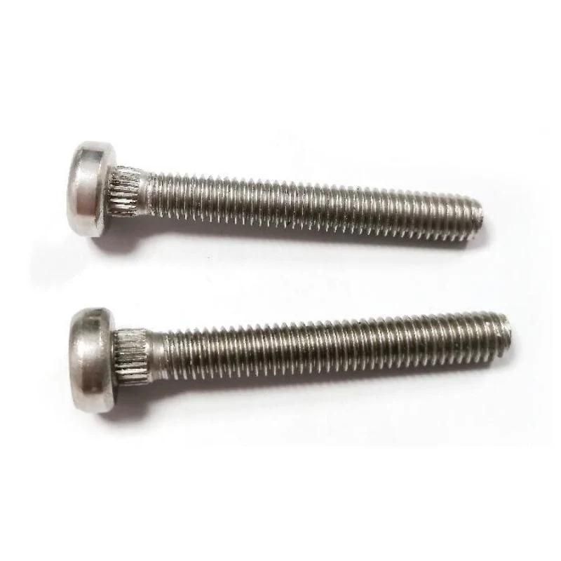 Stainless Steel Cap Head Step Shoulder Machine Screws with Straight Knurled