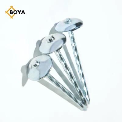 Direct Factory Hot Sale Q235 Galvanized Corrugated Sheet Nails Q195 Twisted &amp; Smooth Shank Umbrella Head Roofing Nails