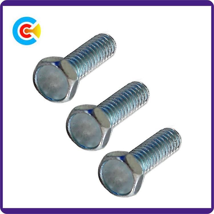 DIN/ANSI/BS/JIS Carbon-Steel/Stainless-Steel Galvanized Hexagon Flange Industrial Fasteners Industrial Screws