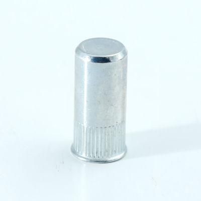 Knurled Reduce Flat Head Round Body Rivet Nut Closed End