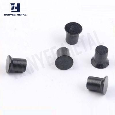 Metal Building Hardware Zinc Plated Black Solid Rivet