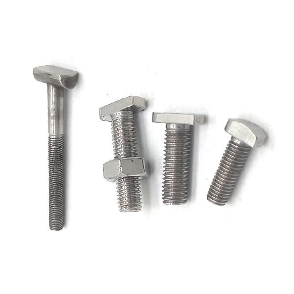 Customised M8 Stainless Steel Square T Head Bolt Is Made of Stainless Steel