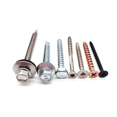 Carbon Steel Yellow Self Dilling-Tapping Screws / Self Drilling Screw DIN7504 DIN7500 DIN968 DIN7981 ISO7049
