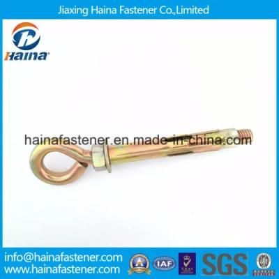 Yellow Zinc / Passivated Expansion Eye Bolt