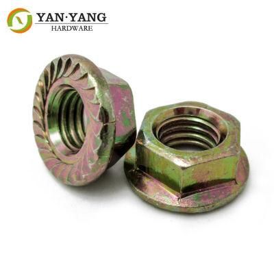 Chinese Supplier Hexagon Flange Flower Nut Anti-Skid Nut