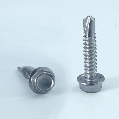Stainless Steel Ss410 SS304 SS316 Hex Head Roofing Screw, Self Drilling Screw, Hex Head Self Tapping Roofing Screw