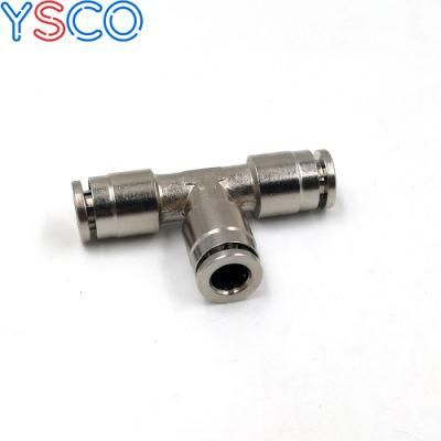 Ys High Pressure Slip Lock Tee Connector for Nylon Tube PE Hose or Metal Pipe