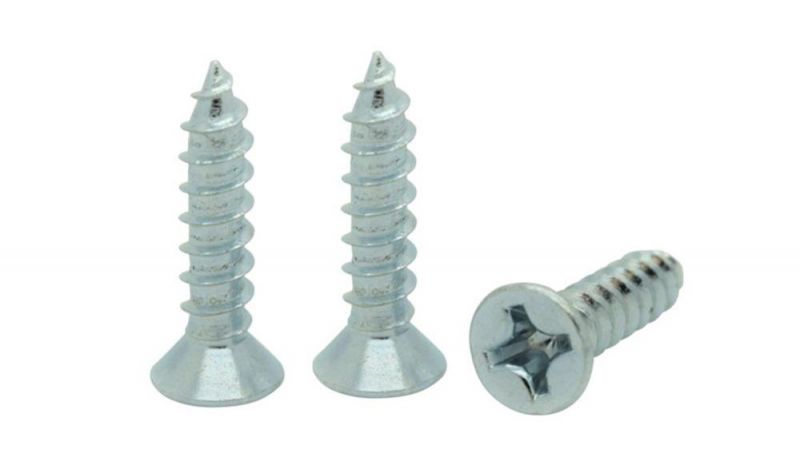Blue Zinc Plated Carbon Steel Flat Countersunk Head #2 Phillps Recess Wood Screw for Chipboard/Plywood