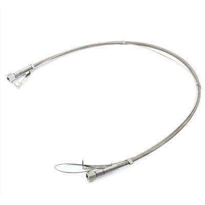 Stainless Steel Braided Hose High Pressure PTFE-Lined Flexible Metal Hose with Connector