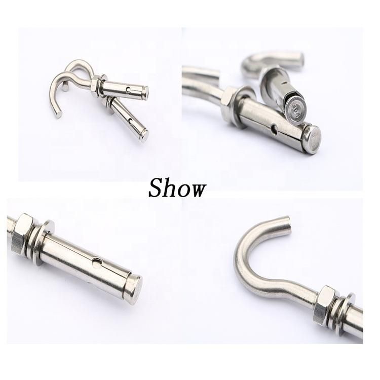Factory Hot Sale Hook Top Stainless Steel Wall Fasteners Expansion Hook