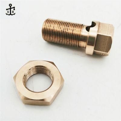 Profession Mass Production Custom High Accurate Thread Bronze Thin Hex Nuts Made in China
