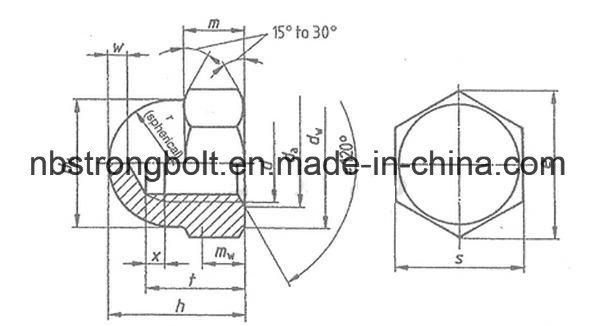 DIN1587 Hexagon Domed Cap Nut