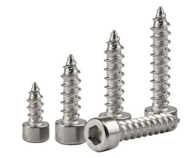 304 Stainless Steel Hexagon Socket Self Tapping Screw Speaker Cup Head Pointed Tail Self Tapping Screw M3 / M3.5/M4m5m6