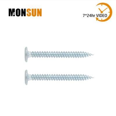 Inner Hex Drive Pancake Zinc Self Tapping Screws for Metal