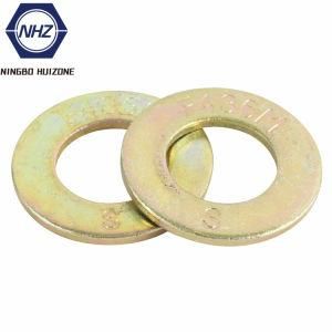 Zinc Yellow Plated ASTM F436m Carbon Steel Flat Washer