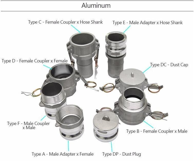 Aluminum/Stainless Steel Type a B C D Camlock Connectors