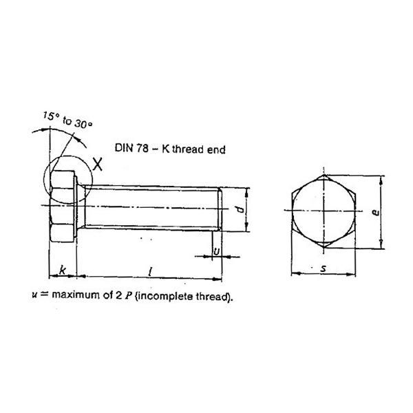 Hex Bolt Class 8.8 Dacromet/Hex Screw