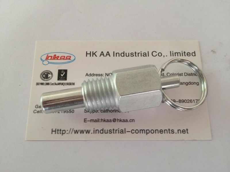 Stainless Steel /Steel Zinc Plated Locking Detent Pins with Key Ring