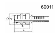 Mt Staplelock Metric Hose Fitting  Hydraulic Fitting