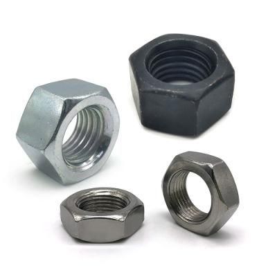 China Manufacture Heavy Hex Head Coupling Nuts 2h DIN 934 M5 M6 M10 M12 M20 M30 M60 M64 Hot DIP Galvanized/Stainless Steel Hex Nut