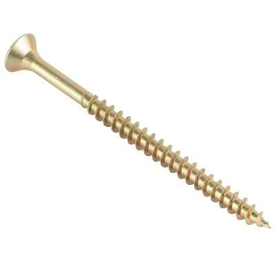 Pozi Drive Counersunk Head Chipboard Screw with Yellow Zinc