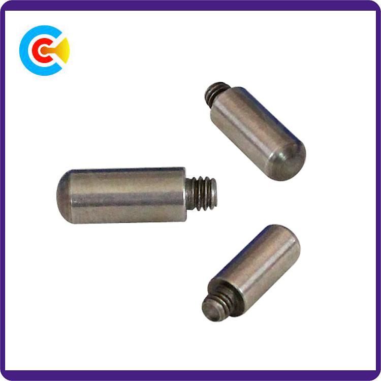 DIN/ANSI/BS/JIS Carbon-Steel/Stainless-Steel 4.8/8.8/10.9 Galvanized Pin Stud Screw for Building Railway