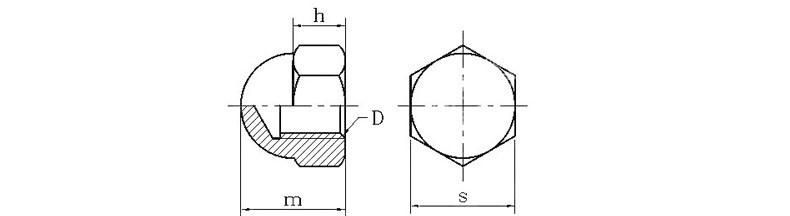 Dome Nut Stainless Steel Nut