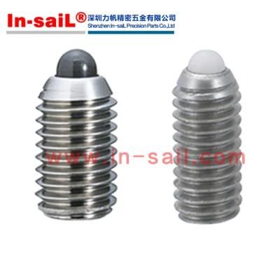 Long-Nose Spring Plungers -18-8&Nbsp; Stainless Steel Body and Acetal Plastic Nose 84765A72