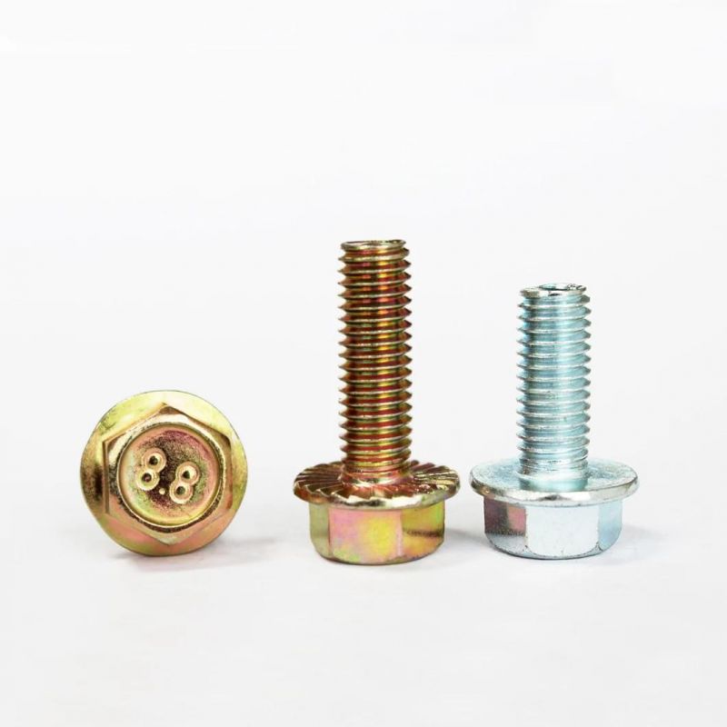 Indented Hex Flange Bolt/ Flange Screw/ Hex Flange Screw DIN6921 Gr. 8.8