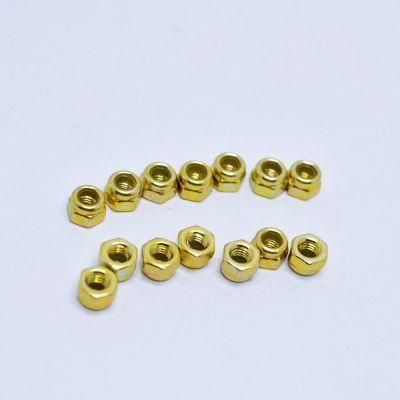 DIN985 Carbon Steel Yellow Zinc Plated Nylon Lock Nuts