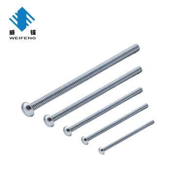 High Quality Zinc Plated Round Head Slotted Machine Screw