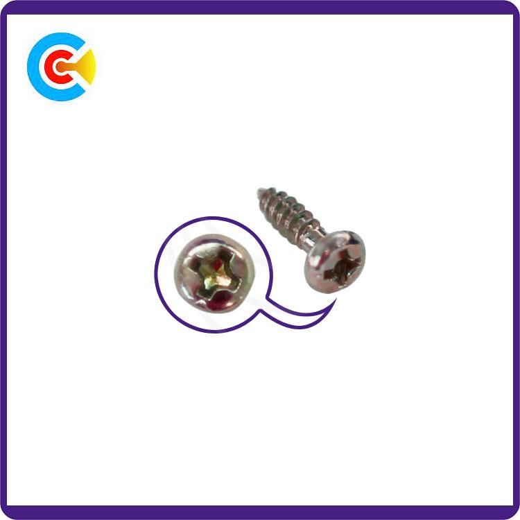 Stainless Steel/4.8/8.8/10.9 Galvanized Phillips Head Screws for Building Bridgerailway Machine