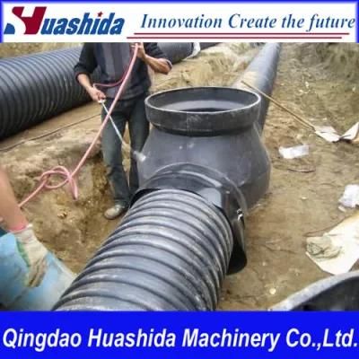 HDPE Plastic Manhole Metal Reinforced Corrugated Pipe Heat Shrinking Sleeve