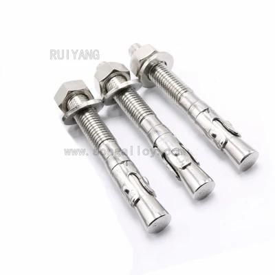 Stainless Steel Expansion Bolt 304 316 Expansion Anchor Bolt and Nut Wedge Expansion Bolt
