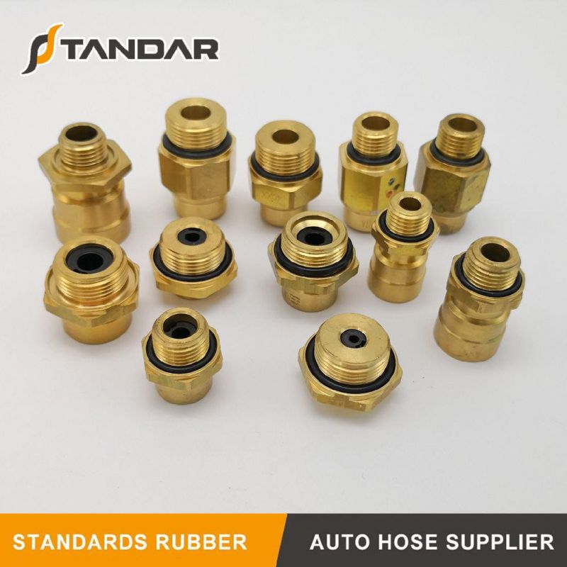 Four Button Hydraulic Pneumatic Air Quick Connect Push-in Coupling Fittings for Volvo System