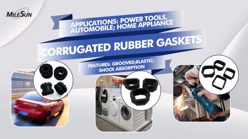 Corrugated Rubber Gaskets Silicone Washers for Power Tools; Automobile