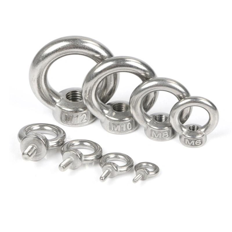 Stainless Steel 304 SS316 DIN582 Forged Lifing Galvanized Oval Eye Nut