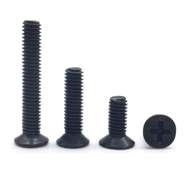 DIN965 Carbon Steel Black Oxide Grade8.8 Phillips Flat Head Screw (DIN965)