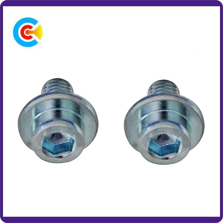 DIN/ANSI/BS/JIS Carbon-Steel/Stainless-Steel Fillister/4.8/8.8/10.9 Galvanized Hexagon Socket Screw for Machinery/Industry